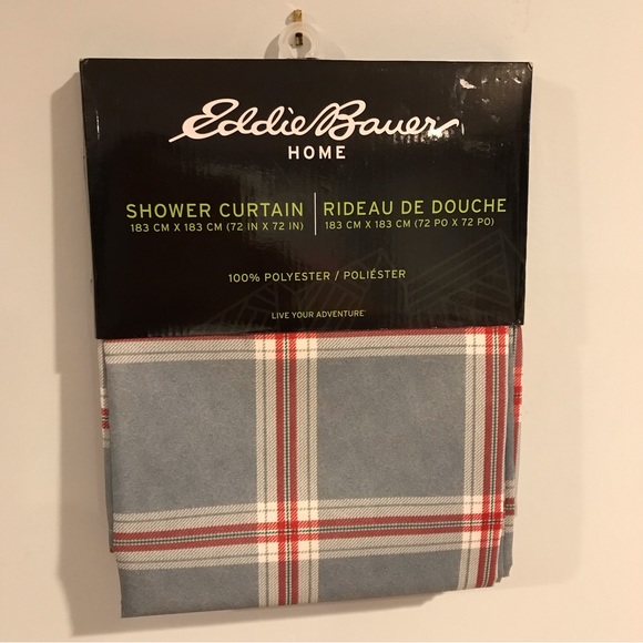 Eddie Bauer Bath Eddie Bauer Home Plaid Shower Curtain 72 X 72 Blue